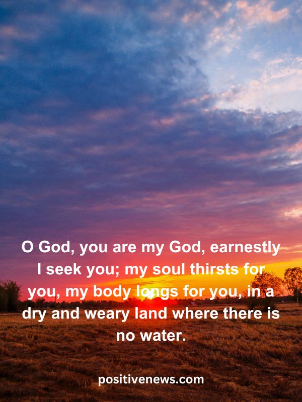 Verses Of The Day April 15- O God, you are my God, earnestly I seek you; my soul thirsts for you, my body longs for you, in a dry and weary land where there is no water.