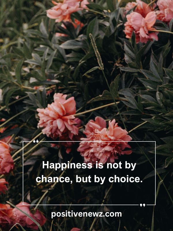Quote Of The Day May 12- Happiness is not by chance, but by choice.