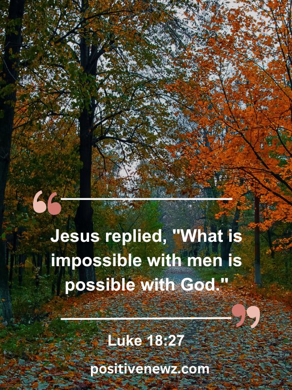 Verse Of The Day May 30- Jesus replied, "What is impossible with men is possible with God."